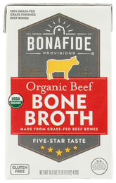 Bonafide Provisions frente del envase mostrando etiqueta orgánica y tamaño 16.9 oz