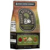 Bones Coffee envase frontal mostrando marca y peso, beneficio claridad
