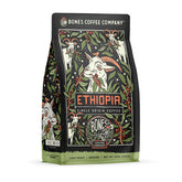 Bones Coffee Company empaque frontal 12 oz, presenta frescura y origen