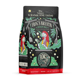 Bones Coffee frontal bolsa Frog's Breath mostrando empaque temático y frescura