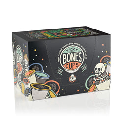 Bones Coffee Company primer plano de cápsula mostrando textura y sello hermético