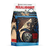 Bones Coffee Company empaque frontal Megalodonut muestra aroma y frescura