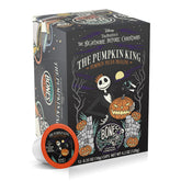 Bones Coffee Company empaque frontal mostrando sabor Pumpkin King y diseño temático