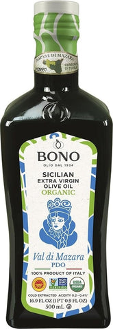 Bono vista frontal de botella con diseño claro y presentación premium