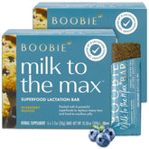 Boobie Brands empaquetado frontal mostrando la caja y beneficios para lactancia
