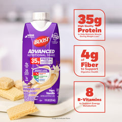 BOOST batido servido en vaso tras ejercicio, apoyo proteico inmediato