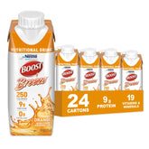 BOOST Breeze envase frontal sabor naranja mostrando el diseño y beneficios