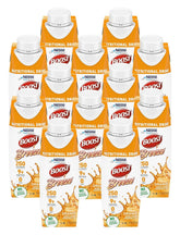 BOOST Breeze frente del empaque mostrando la bebida naranja y tamaño práctico