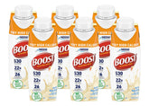 BOOST botella frontal pack de 6, vista clara del envase y marca
