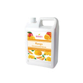 Bossen botella frontal mostrando jarabe de mango para bebidas