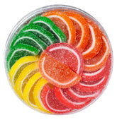 Boston Fruit Slices empaque frontal que muestra sabores y formato 11 onzas para compartir