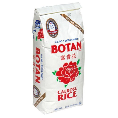 Botan arroz Calrose empaque frontal, conserva frescura y facilita uso