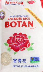 Botan empaque frontal 10 lb mostrando marca y tamaño, conveniente para familias