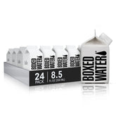 BOXED WATER IS BETTER frente del pack de 24, presentación compacta y transportable