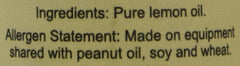 Boyajian aceite de limón primer plano de gota mostrando textura concentrada