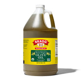 BRAGG botella frontal 128 fl oz con sello orgánico y aspecto premium