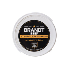Brandt Beef tallow en sartén dorando alimentos con alto punto de humo
