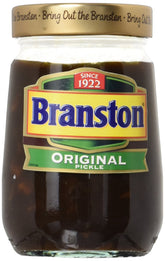 Branston tarro frontal mostrando el envase y la marca, ideal para identificar producto