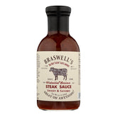 Braswell's botella al frente mostrando marca y presentación, resalta sabor