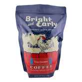 Bright and Early bolsa frente 2.5 lb mostrando etiqueta y beneficio economía