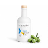 Brightland botella frente muestra elegante y preserva frescura