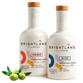 Brightland The Duo frontal mostrando las dos botellas y beneficio de variedad