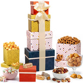Broadway Basketeers torre frontal mostrando presentación elegante y lista para regalar