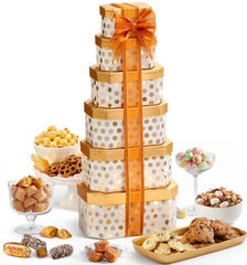 Broadway Basketeers torre frontal lista para regalar con aspecto elegante