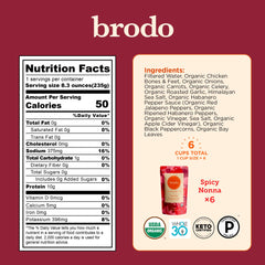 Brodo textura gelatinosa del caldo mostrando riqueza y cuerpo