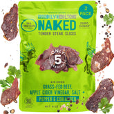 Brooklyn Biltong vista frontal del empaque mostrando el pack y beneficio de proteína