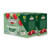Brothers-ALL-Natural paquete frontal de fresas liofilizadas mostrando marca y beneficio portátil