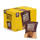 Brownie Brittle frontal del empaque mostrando las 20 bolsas