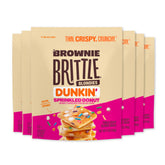 Brownie Brittle paquete frontal mostrando diseño Dunkin' Blondie Sprinkled Donut y conveniencia