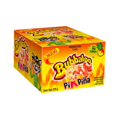 Bubbaloo Pik-Piña paquete frontal mostrando 47 piezas y diseño colorido