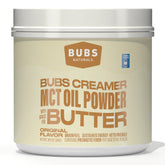 BUBS envase frontal del creamer MCT, presentación clara y práctica