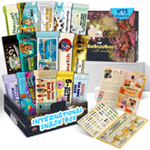 Bubsooboo's caja abierta con 12 snacks sorpresa y diversión visual
