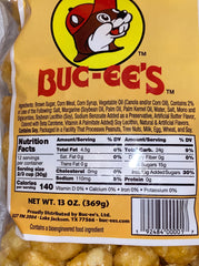 Buc-ee's primer plano de textura crujiente y glaseado, atractivo visual