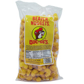 Buc-ee's frente del paquete de Beaver Nuggets mostrando diseño y cantidad