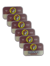 Buc-ee's empaque frontal de mints canela, práctico para llevar