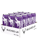 Bucked Up lata frontal Grape mostrando diseño y tamaño, ideal para llevar