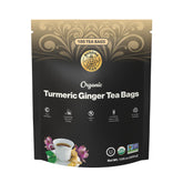 Buddha Teas caja delantera mostrando 100 bolsitas y sello orgánico