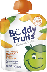 Buddy Fruits frontal del envase mostrando diseño y conveniencia