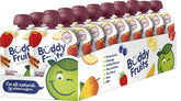 Buddy Fruits vista frontal del empaque con pouches listos para llevar