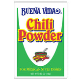 Buena Vida paquete frontal mostrando etiqueta y tamaño práctico