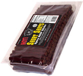 Buffalo Bills bolsa frontal mostrando 30oz y 120 mini sticks, conveniencia clara