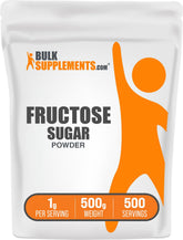 BulkSupplements frasco frontal del paquete mostrando 500 g y grado alimenticio