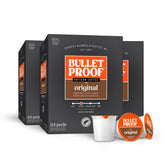 Bulletproof caja 72 cápsulas frontal mostrando paquete y conveniencia