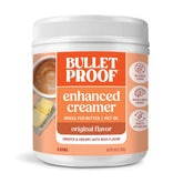 Bulletproof envase frontal mostrando el diseño y el tamaño, conveniente para la despensa