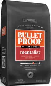 Bulletproof paquete frontal mostrando nombre y tamaño, ventaja de presentación clara