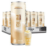 BUM lata frontal pack de 12 mostrando presentación y conveniencia